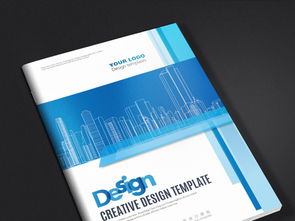 藍(lán)色科技通用公司形象畫冊設(shè)計——高清AI模板與通信設(shè)備銷售宣傳素材